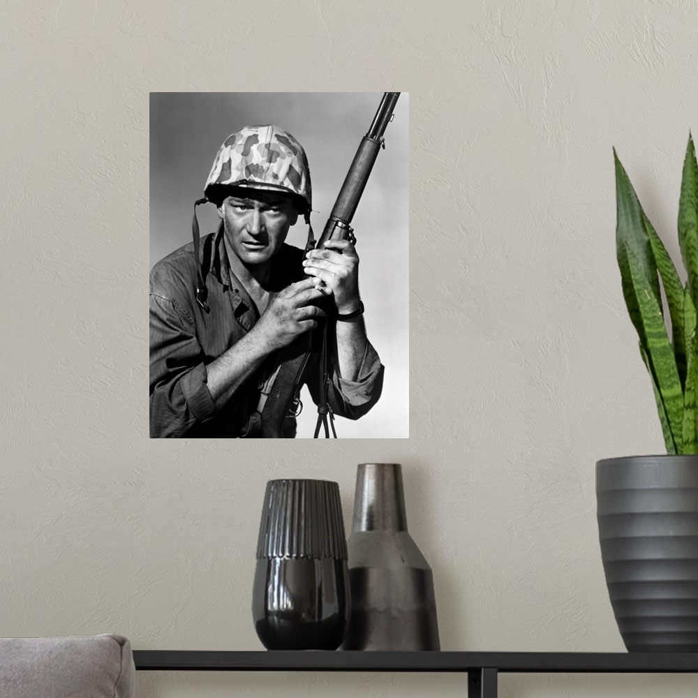 A modern room featuring John Wayne, Sand Of Iwo Jima