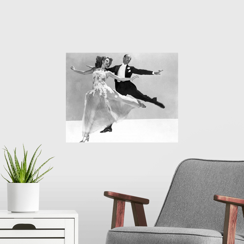 A modern room featuring Rita Hayworth, Fred Astaire, You Were Never Lovelier