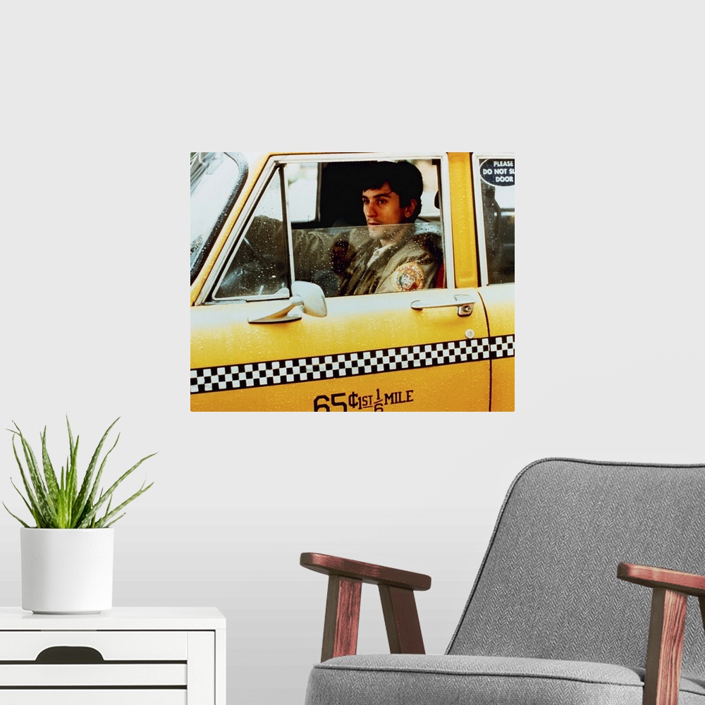 A modern room featuring Taxi Driver - Vintage Publicity Photo