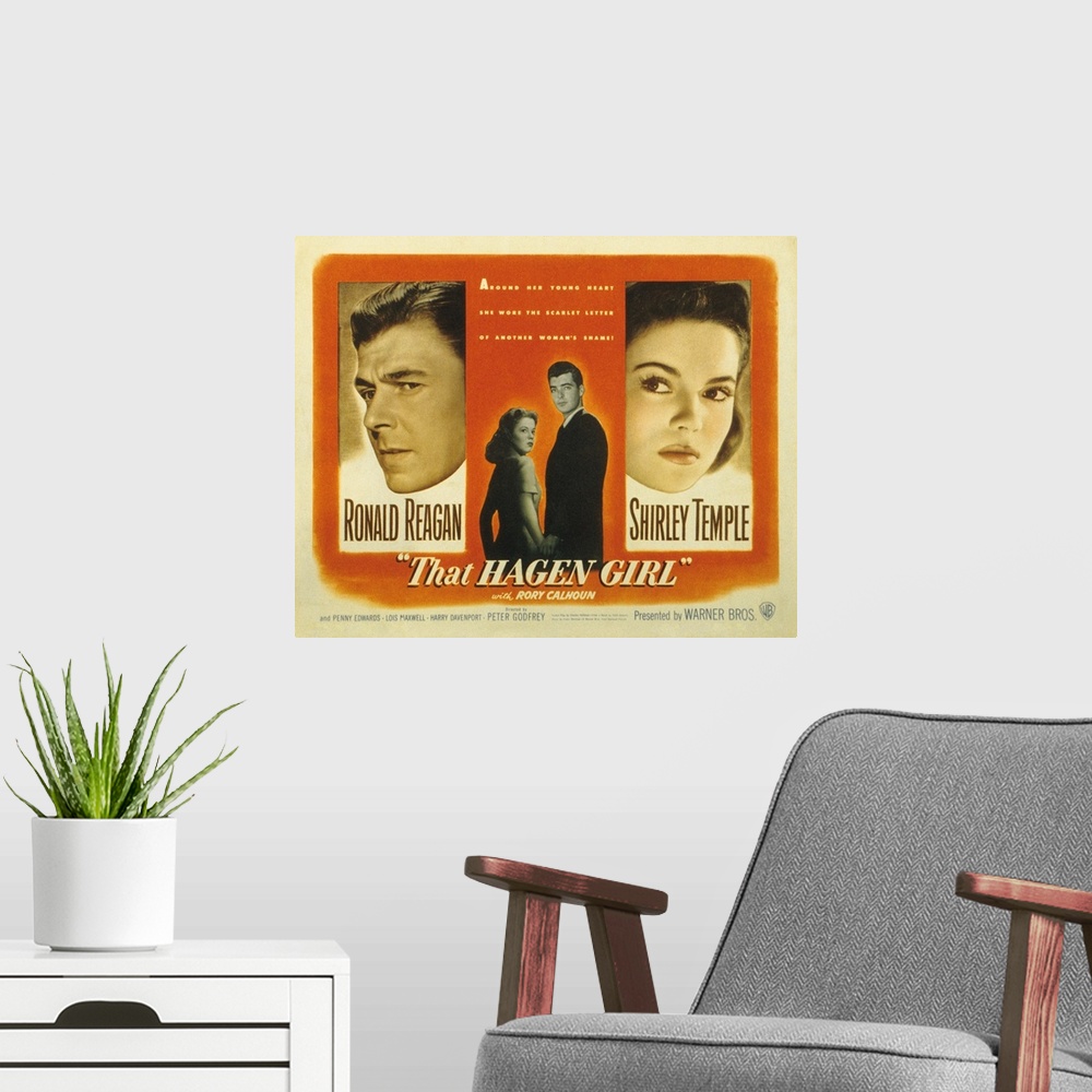 A modern room featuring That Hagen Girl - Movie Poster