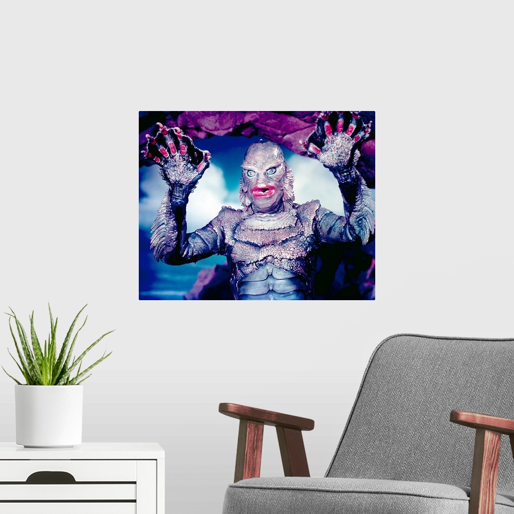 A modern room featuring The Creature From The Black Lagoon - Promotional Poster