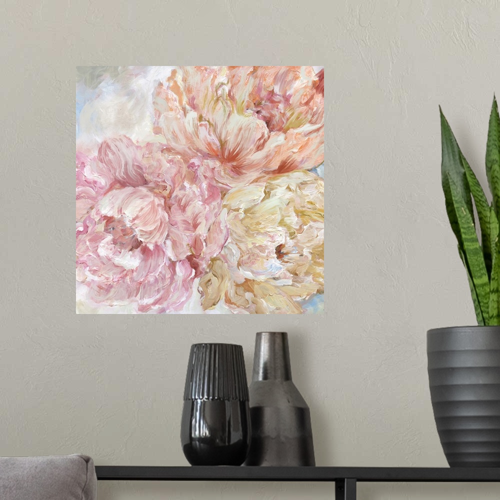 A modern room featuring Contemporary Peonies II