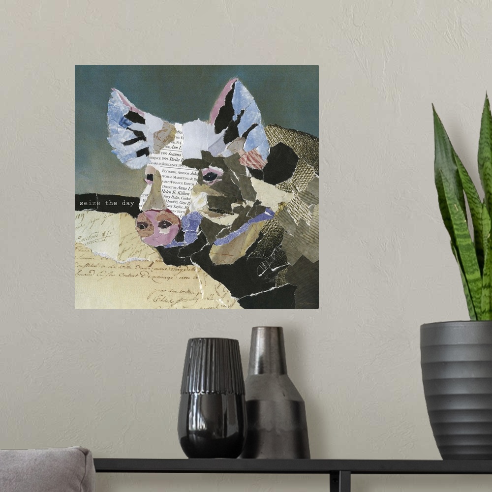 A modern room featuring Country Pig