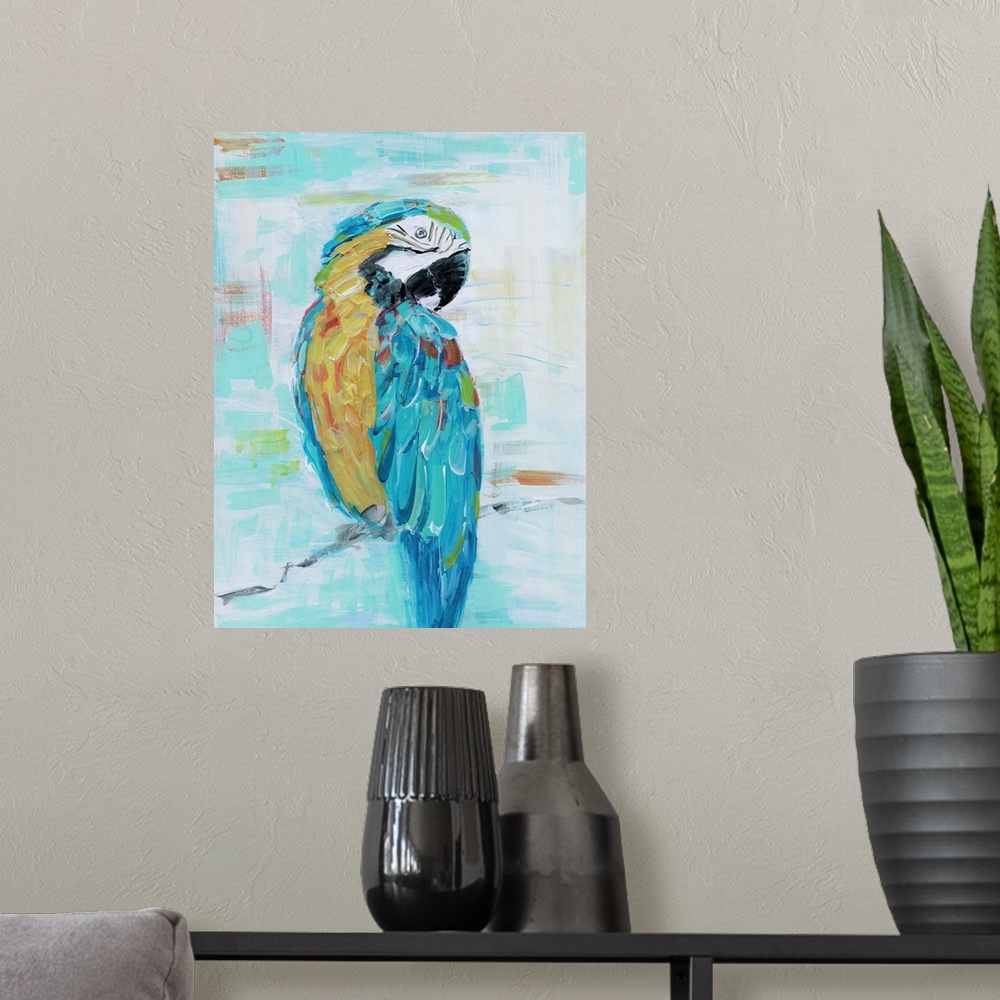 A modern room featuring Island Parrot I