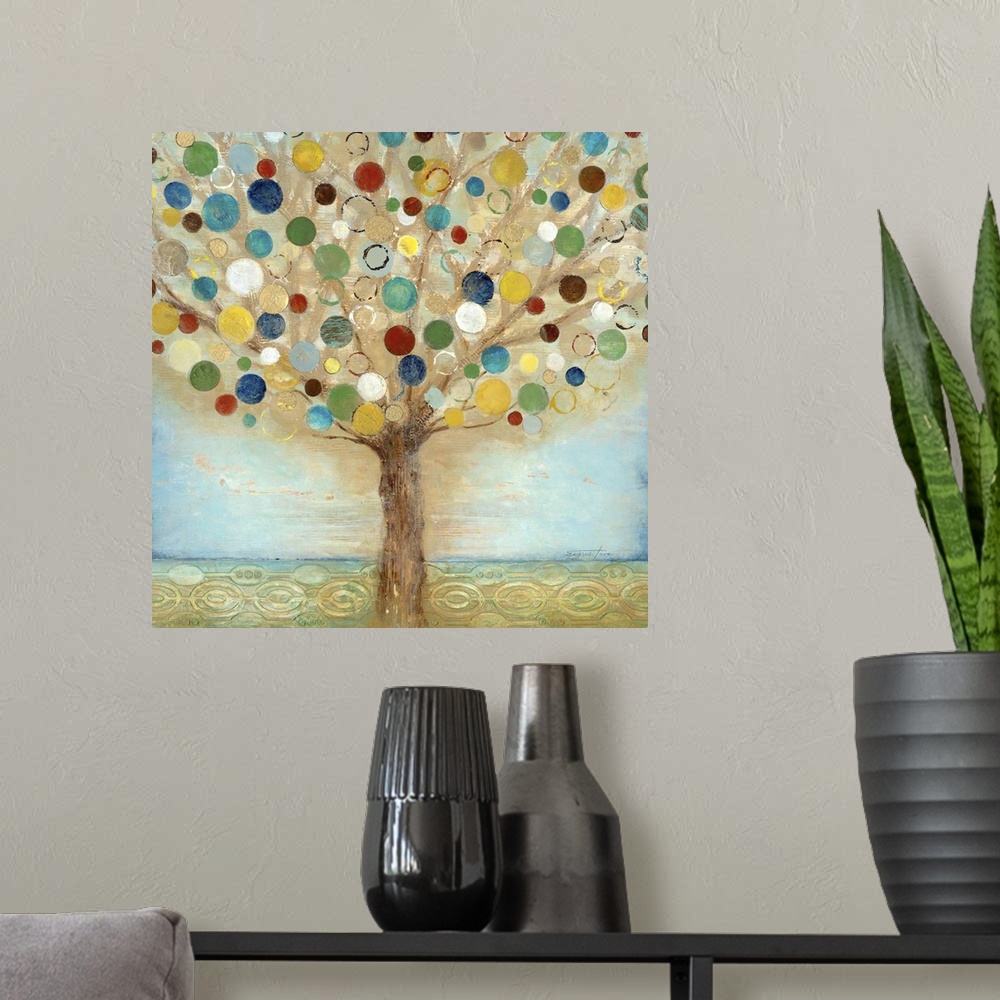 A modern room featuring Tree of Light