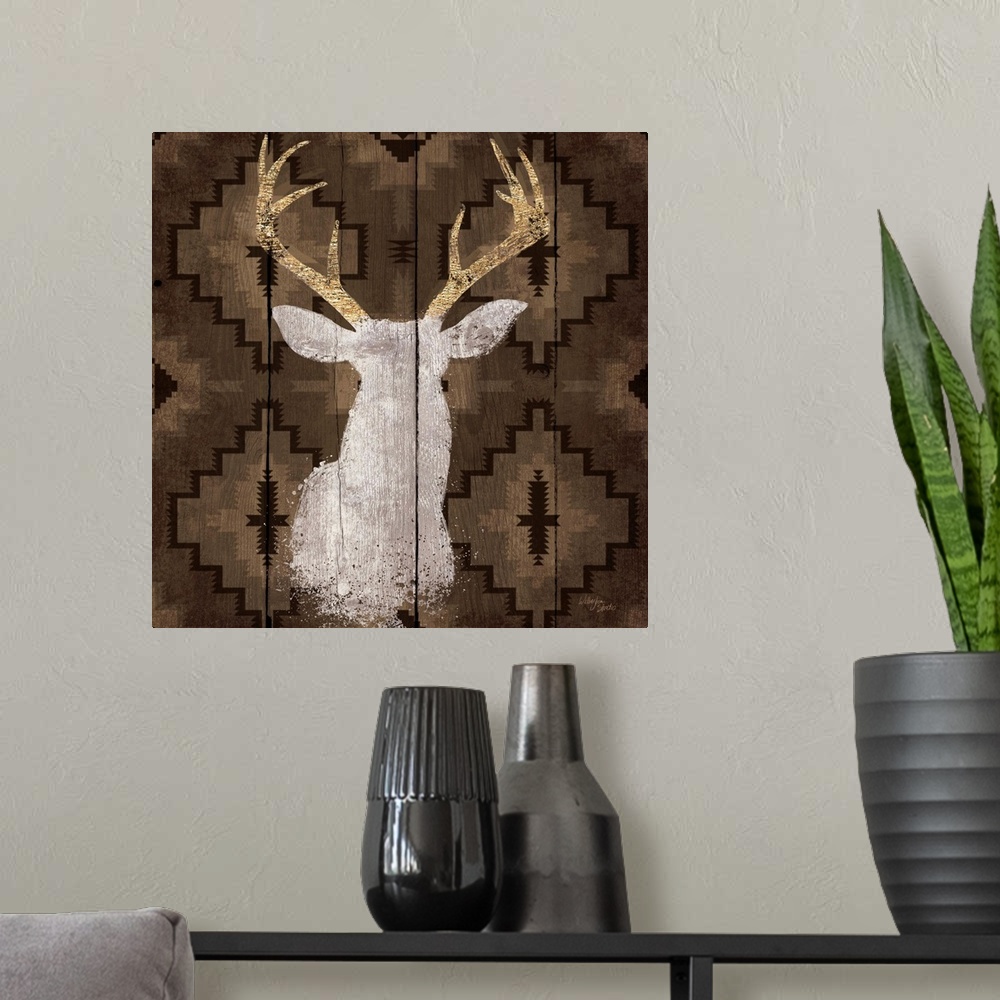 A modern room featuring Be a Deer I