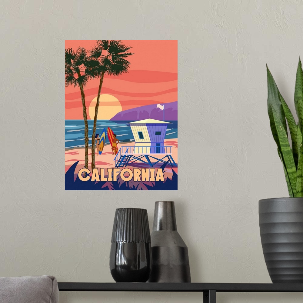 A modern room featuring California
