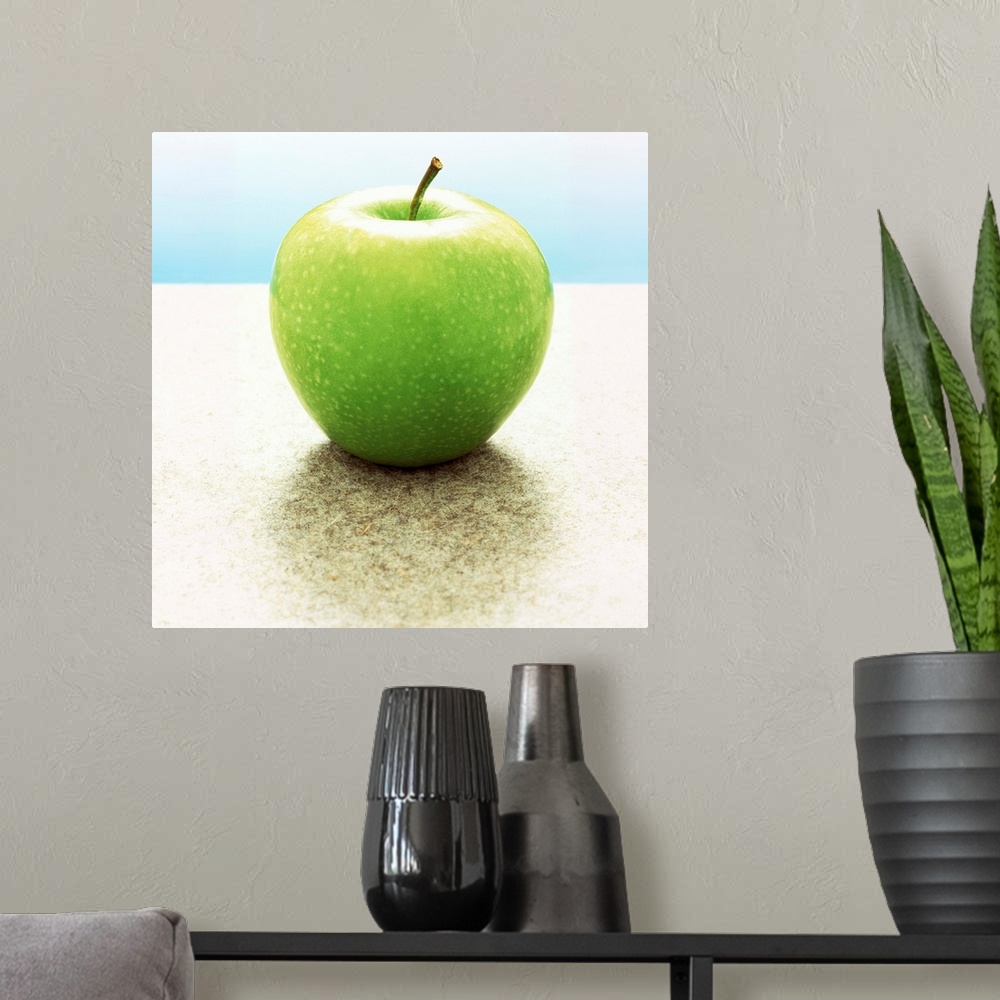 A modern room featuring Green Granny Smith Apple