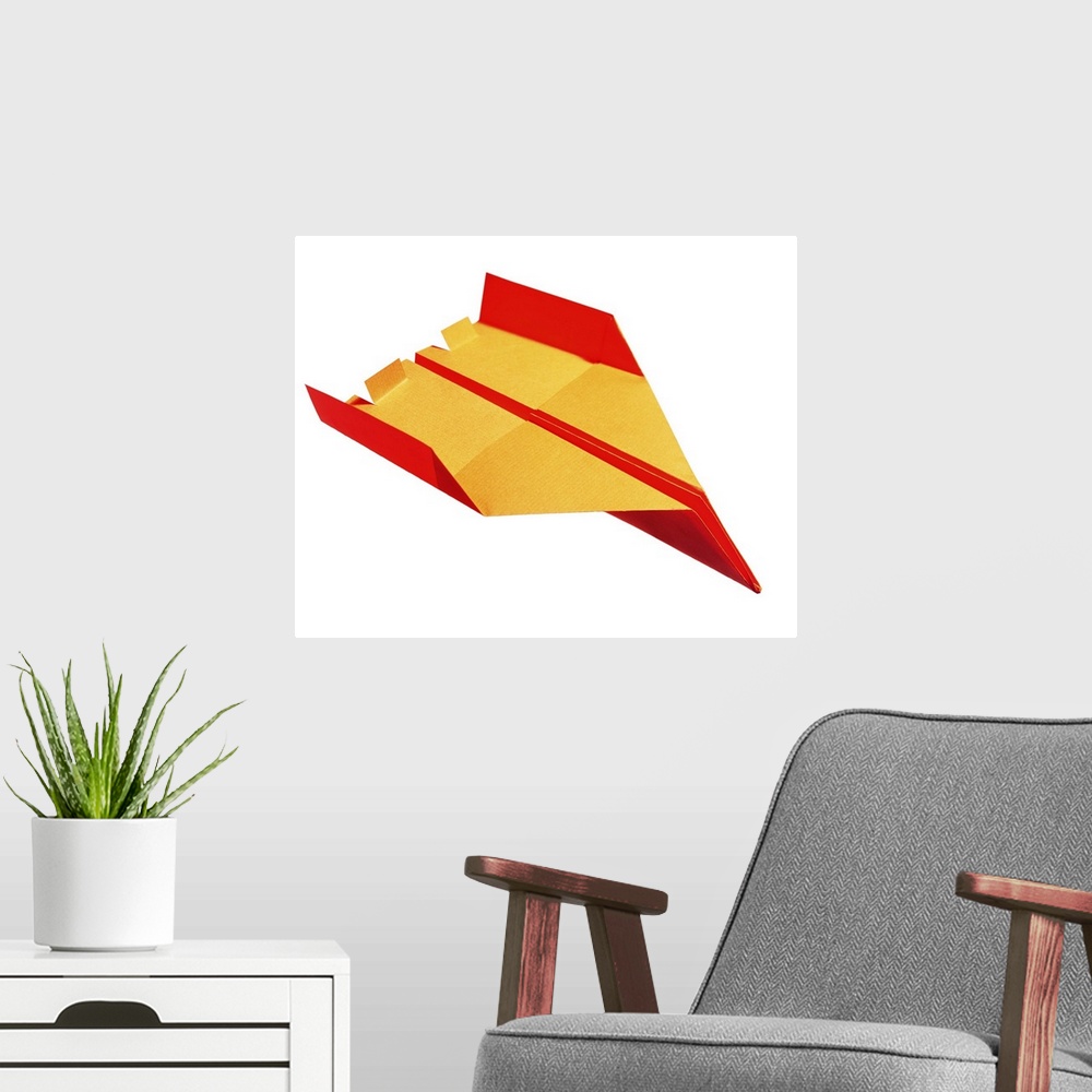 A modern room featuring Paper airplane