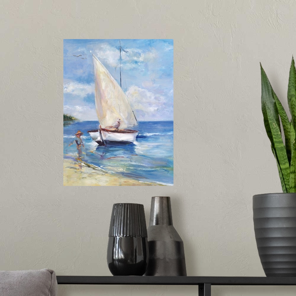 A modern room featuring Nautical/Seascapes