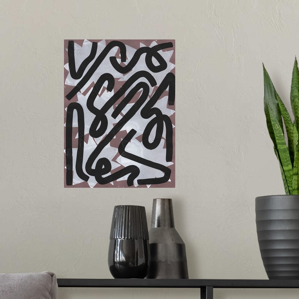 A modern room featuring Ghost Abstract 8