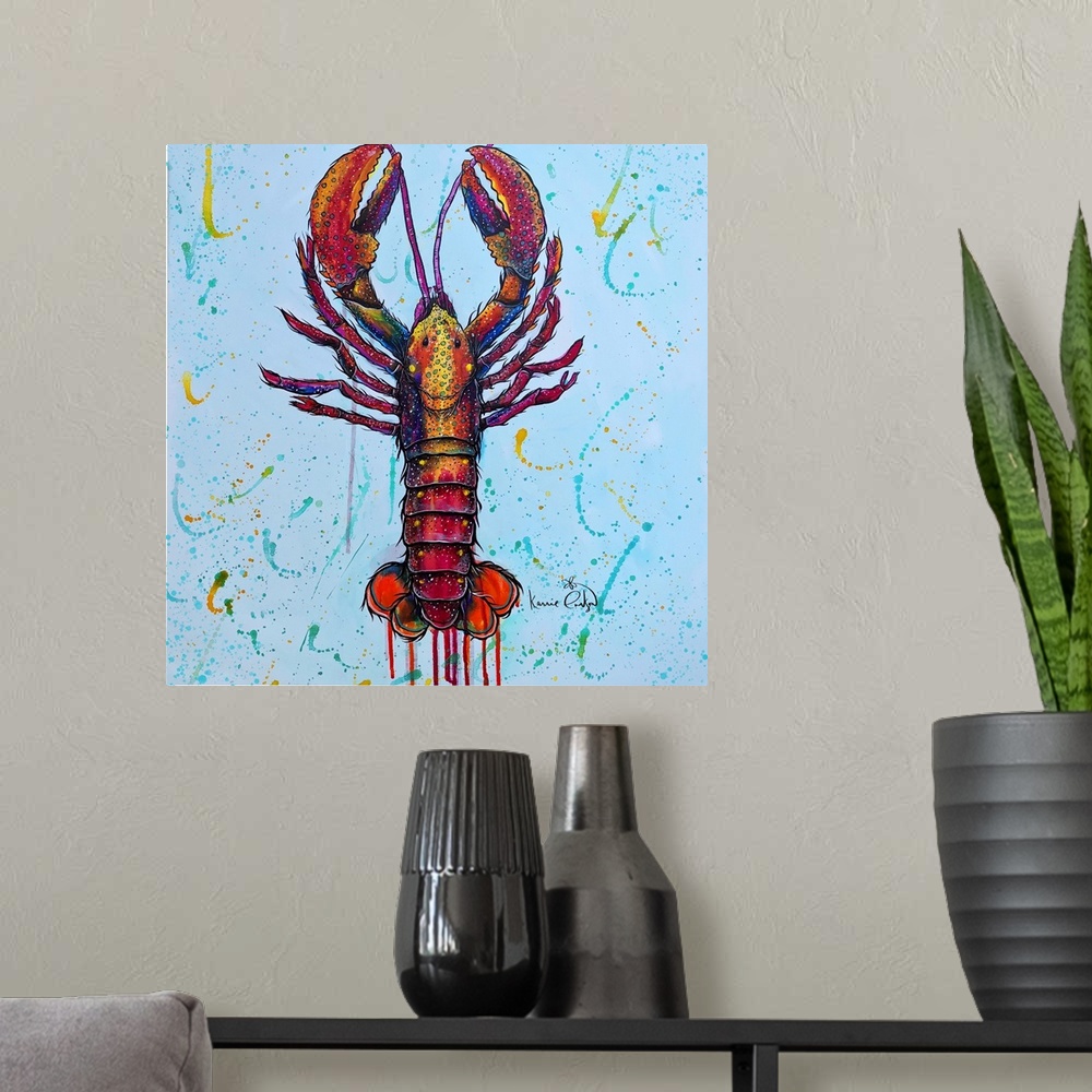 A modern room featuring Lobster