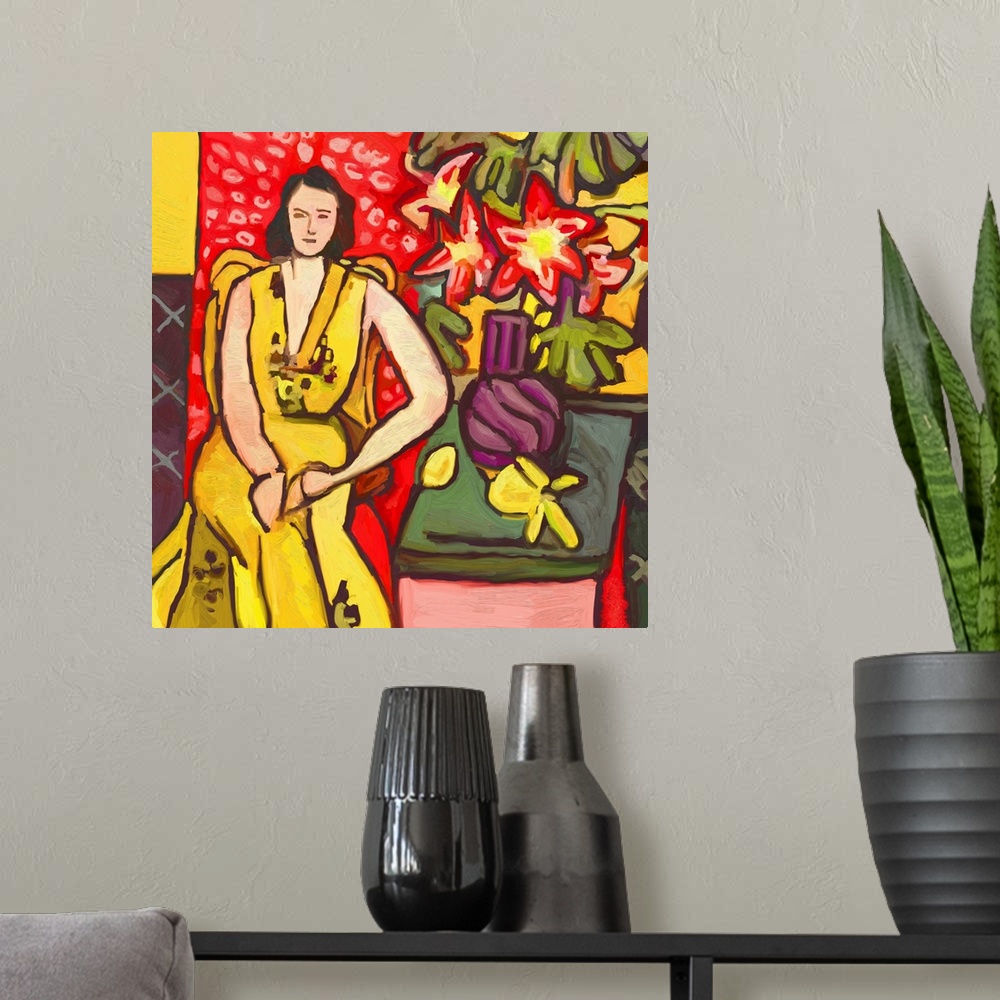 A modern room featuring Matisse Lady 2