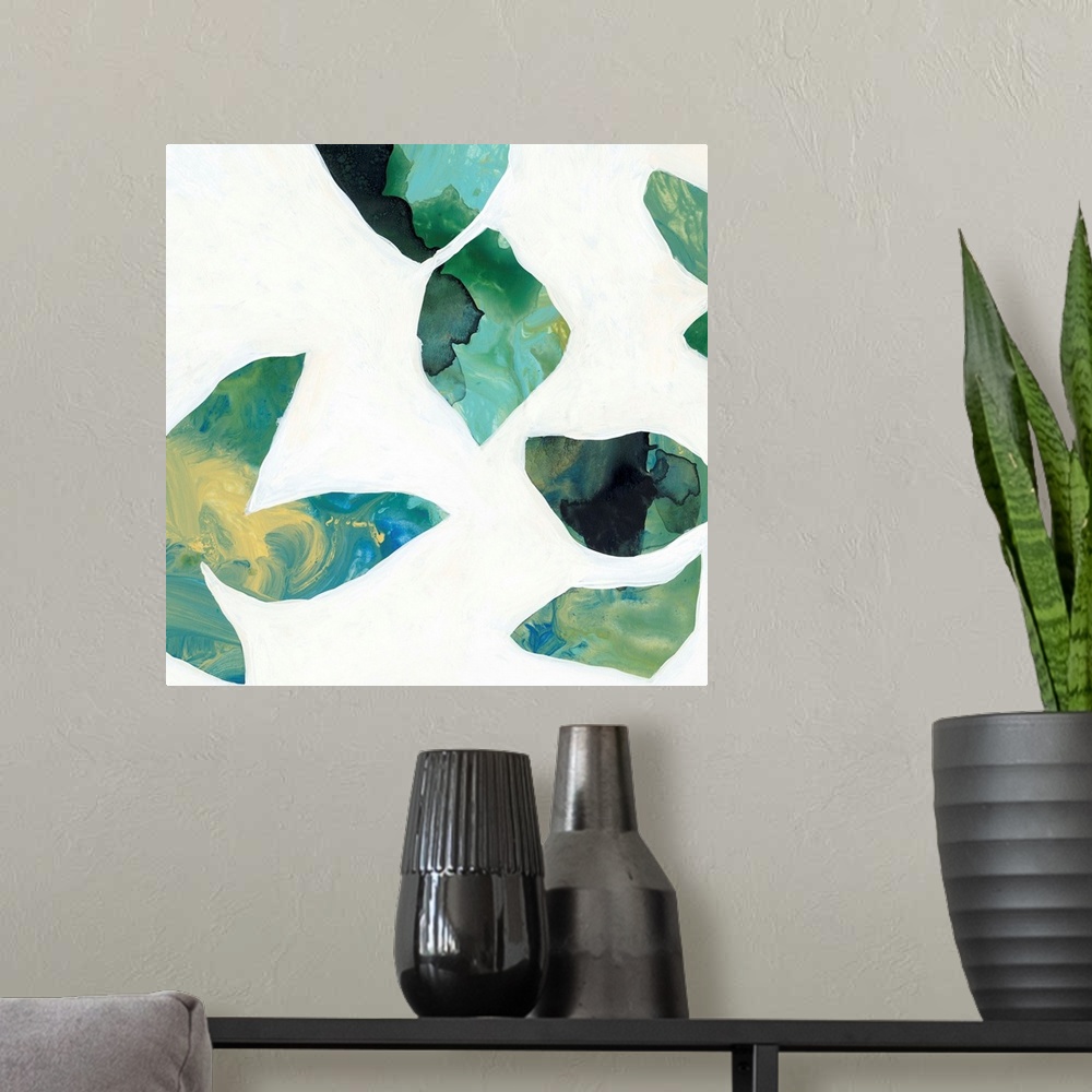 A modern room featuring Leaves Float Two