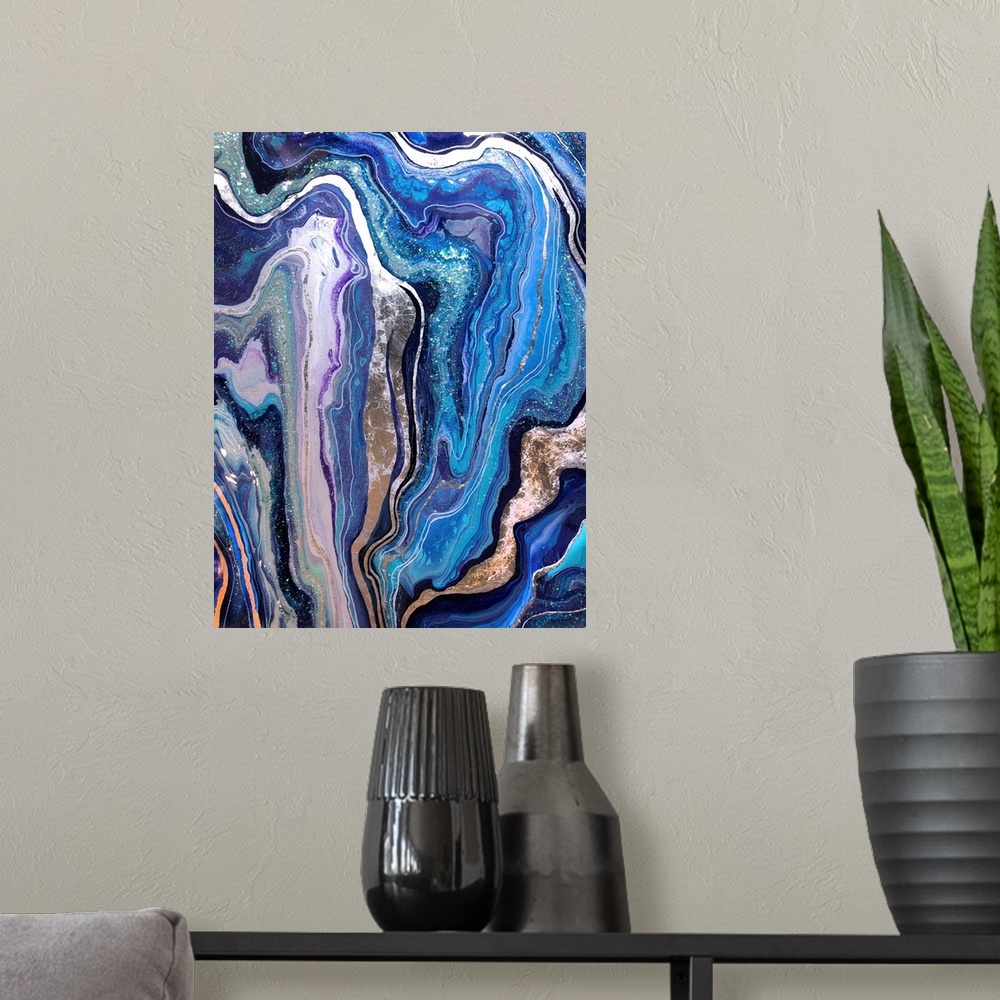 A modern room featuring Abstract 5