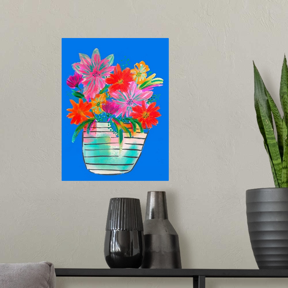 A modern room featuring Spring Flowers 2