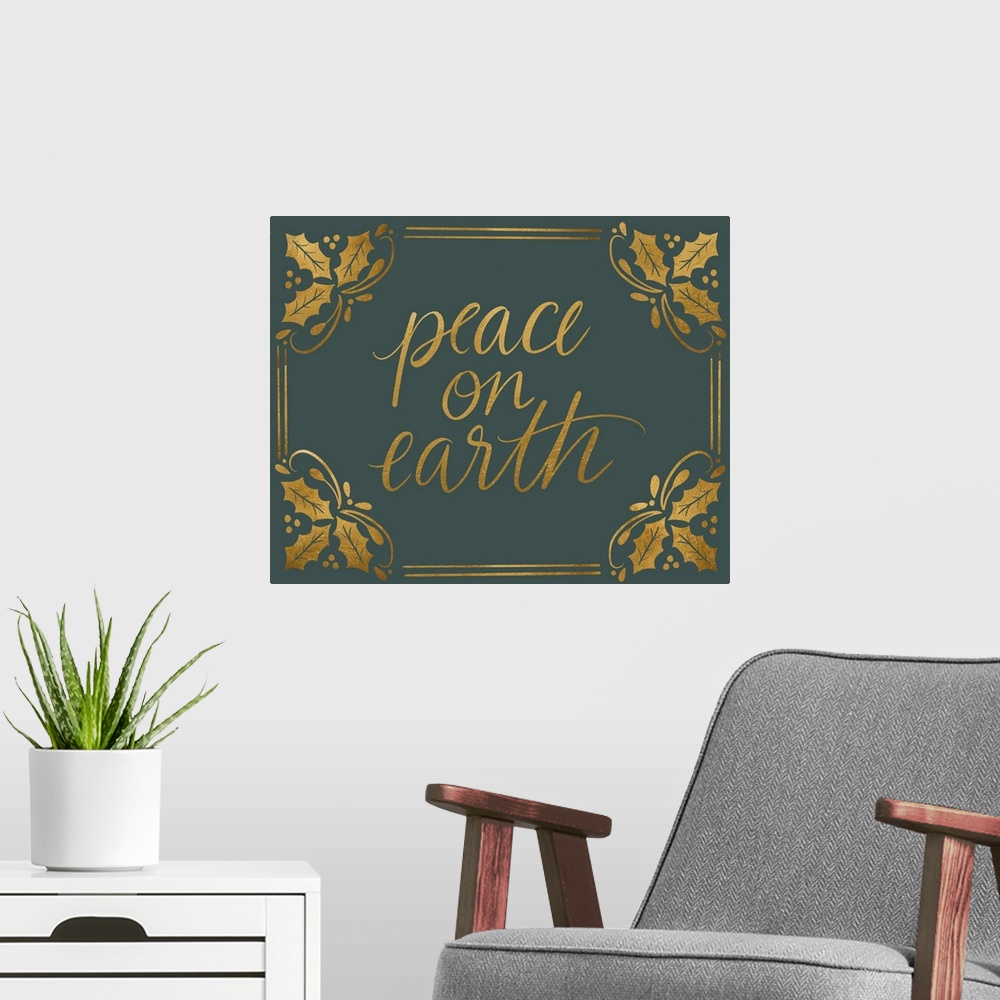 A modern room featuring Victorian Christmas - Foil Peace On Earth