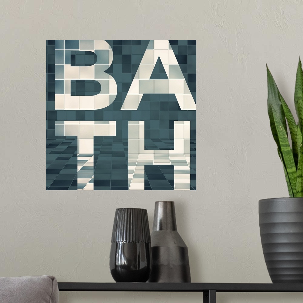 A modern room featuring Bath