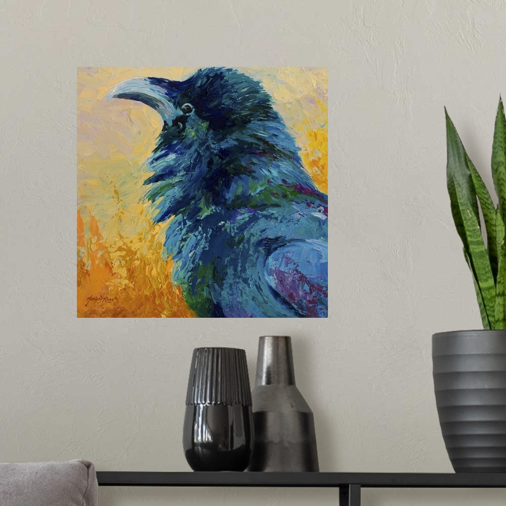 A modern room featuring Raven Study