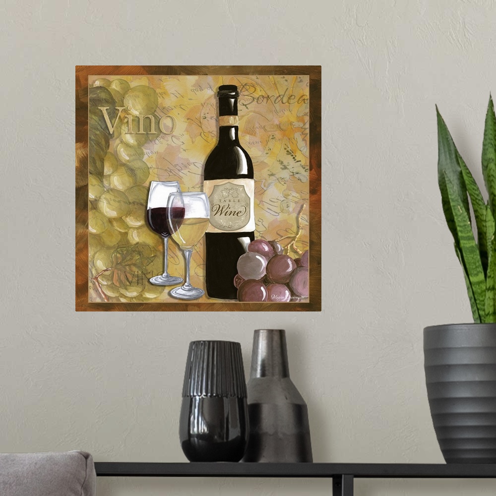 A modern room featuring Wine IX