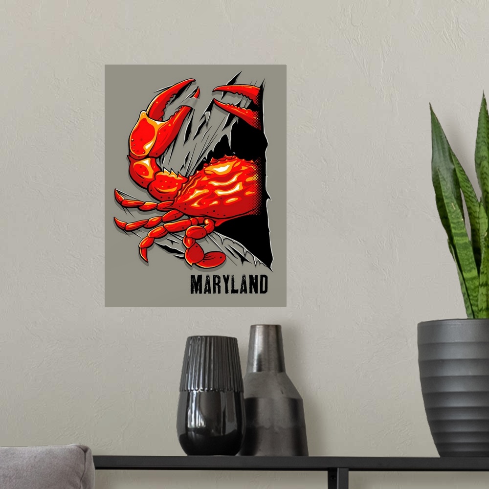 A modern room featuring Crab Rip - Maryland
