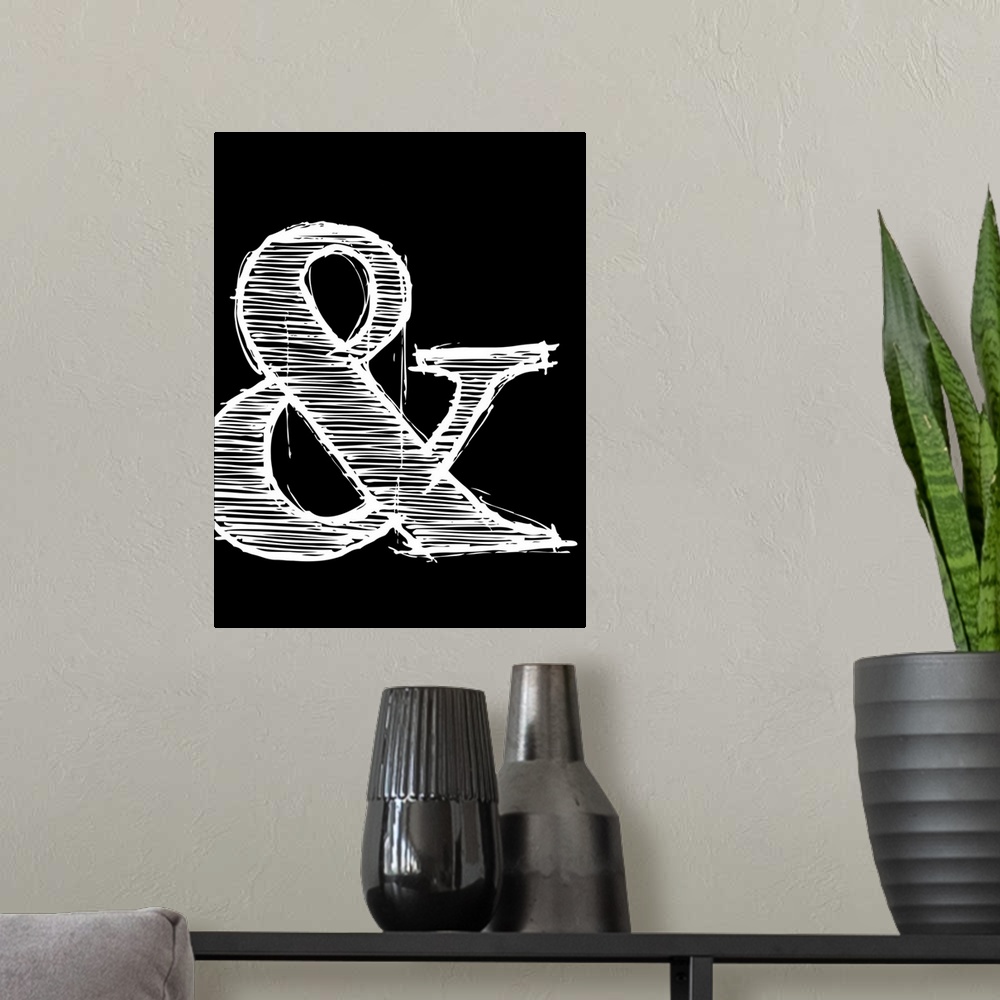 A modern room featuring Ampersand Poster II