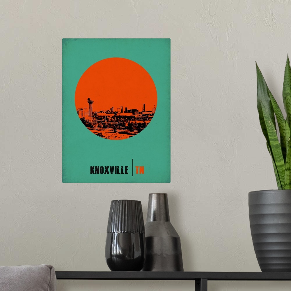 A modern room featuring Knoxville Circle Poster I