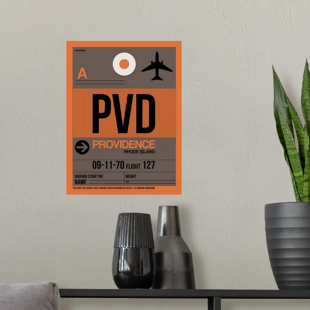A modern room featuring PVD Providence Luggage Tag I