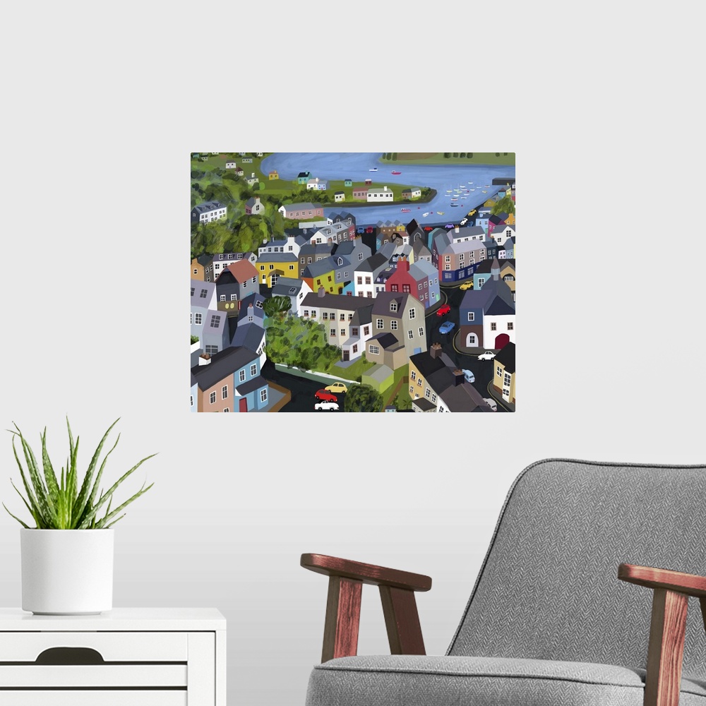 A modern room featuring Kinsale is a town on the southern coast of Ireland, in County Cork.