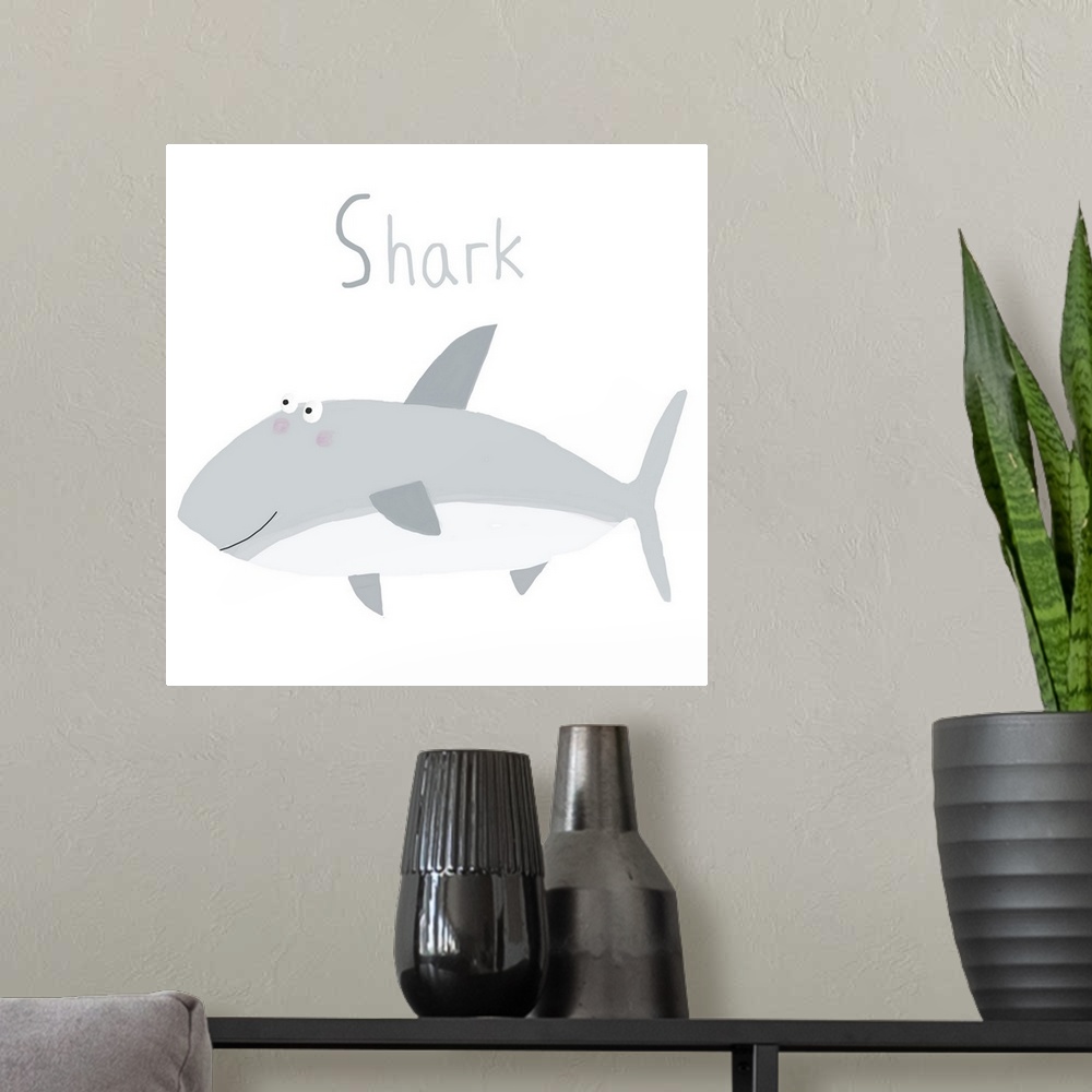 A modern room featuring S for Shark