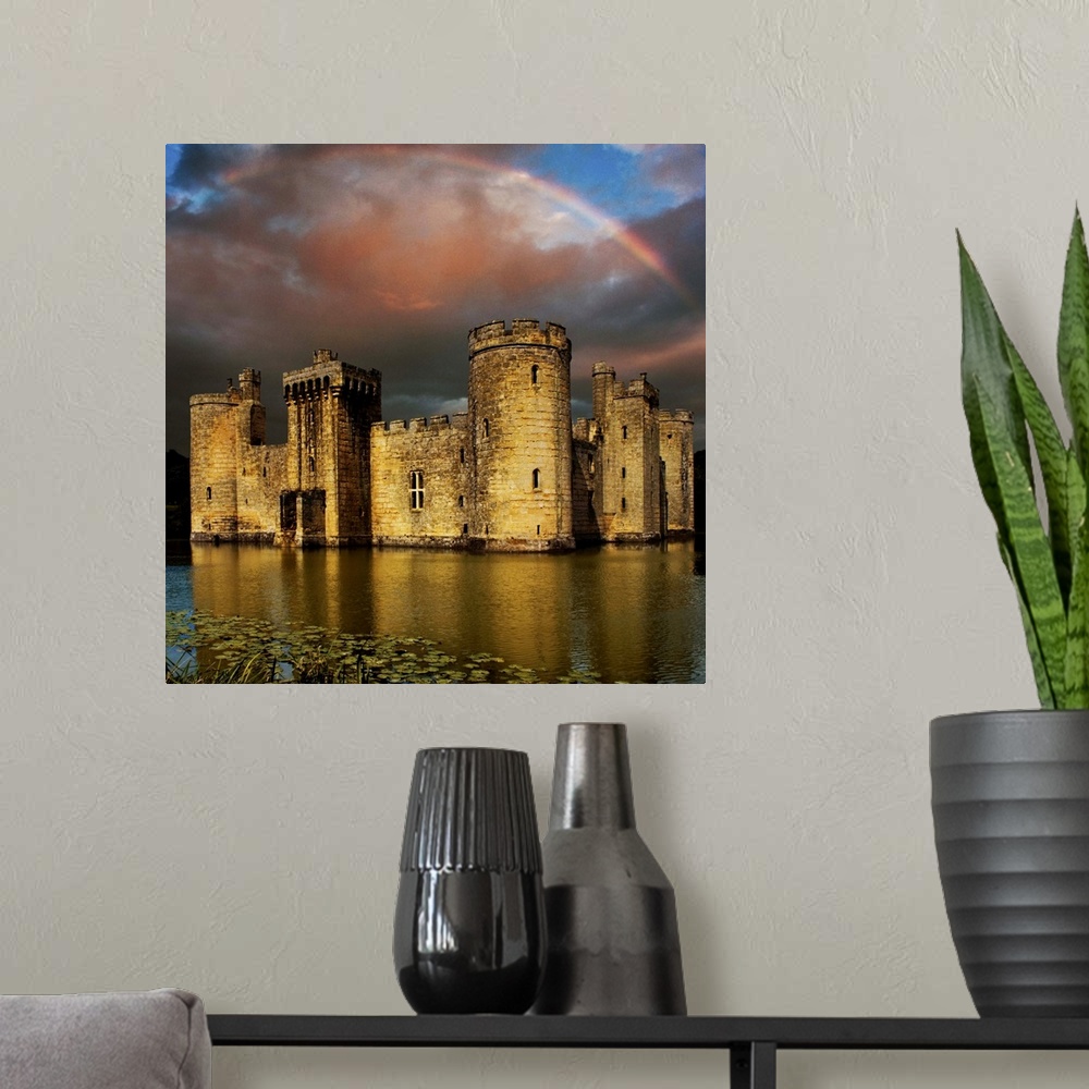 A modern room featuring Moods over Bodiam