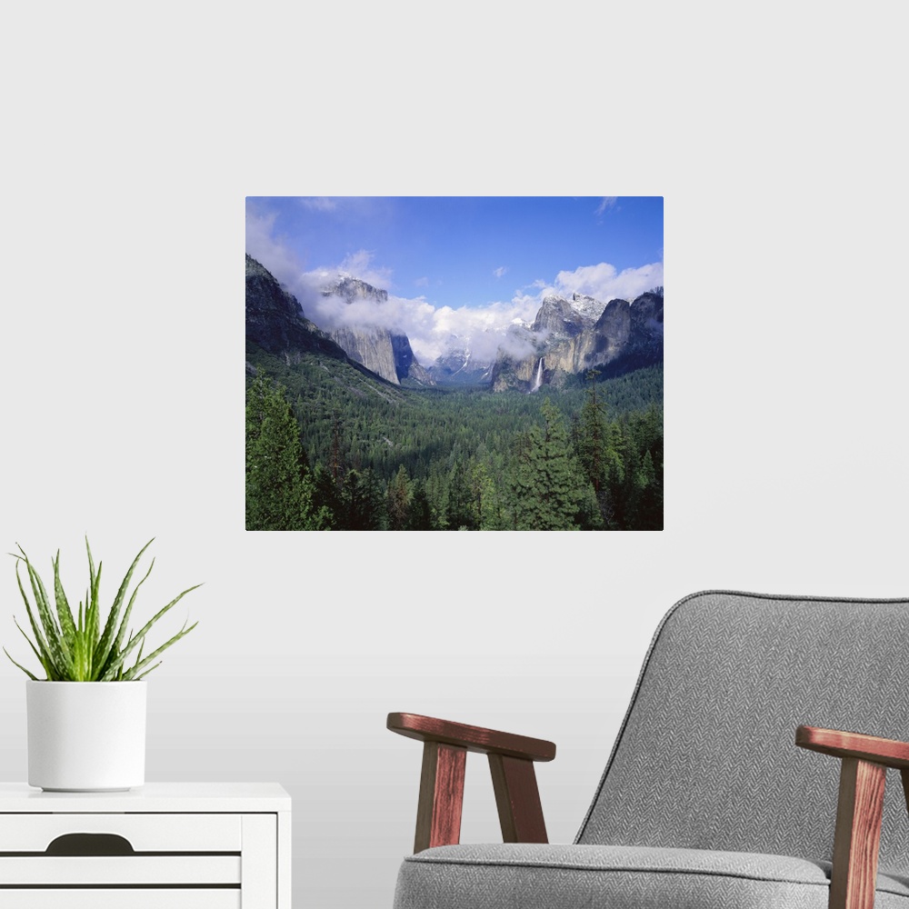 A modern room featuring California, Yosemite National Park