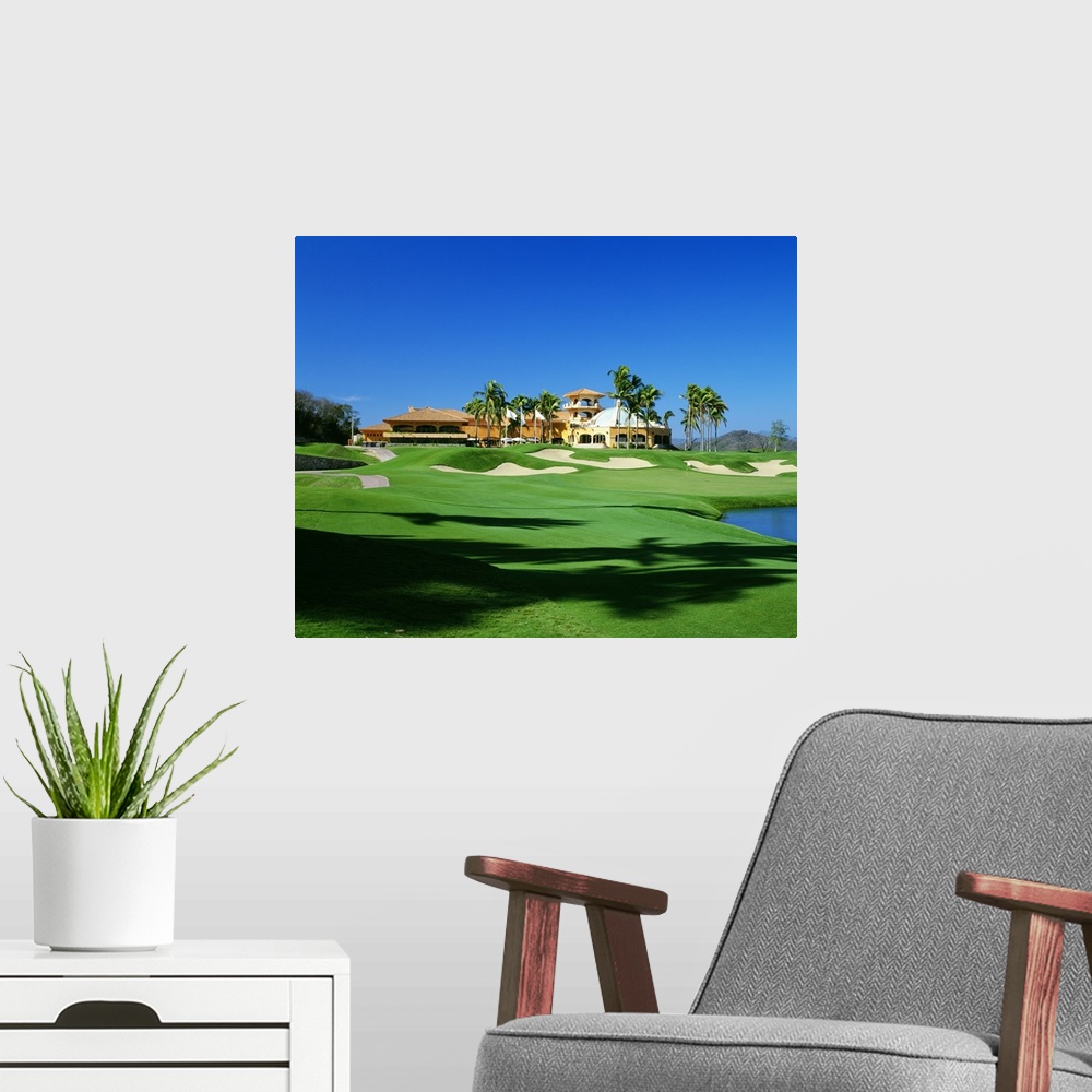 A modern room featuring Golf course at Isla Navadad Resort in Manzanillo, Colima, Mexico