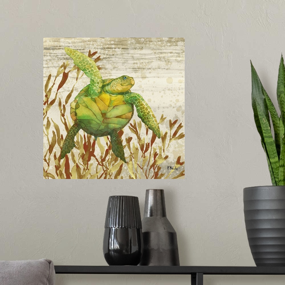 A modern room featuring Calypso Turtles I