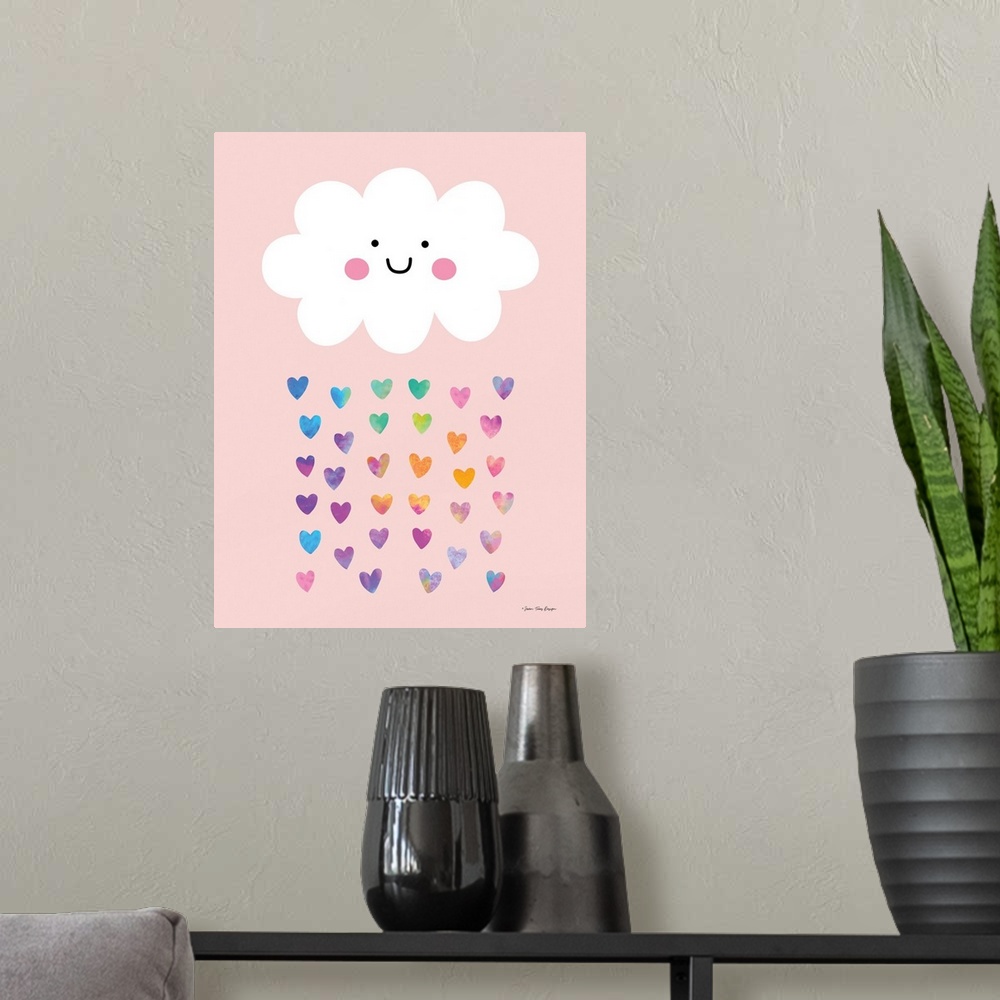 A modern room featuring Happy Cloud