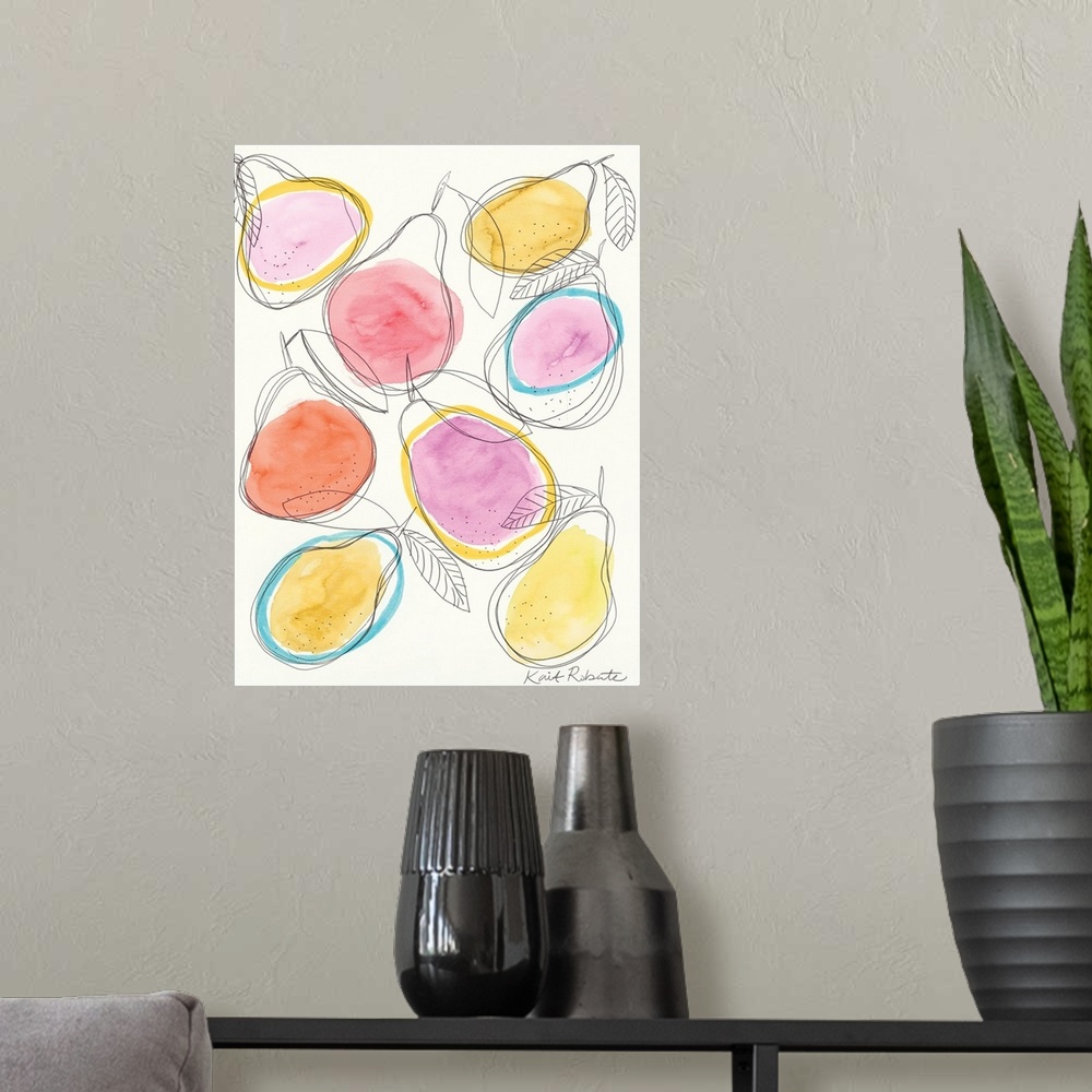 A modern room featuring So Many Pears