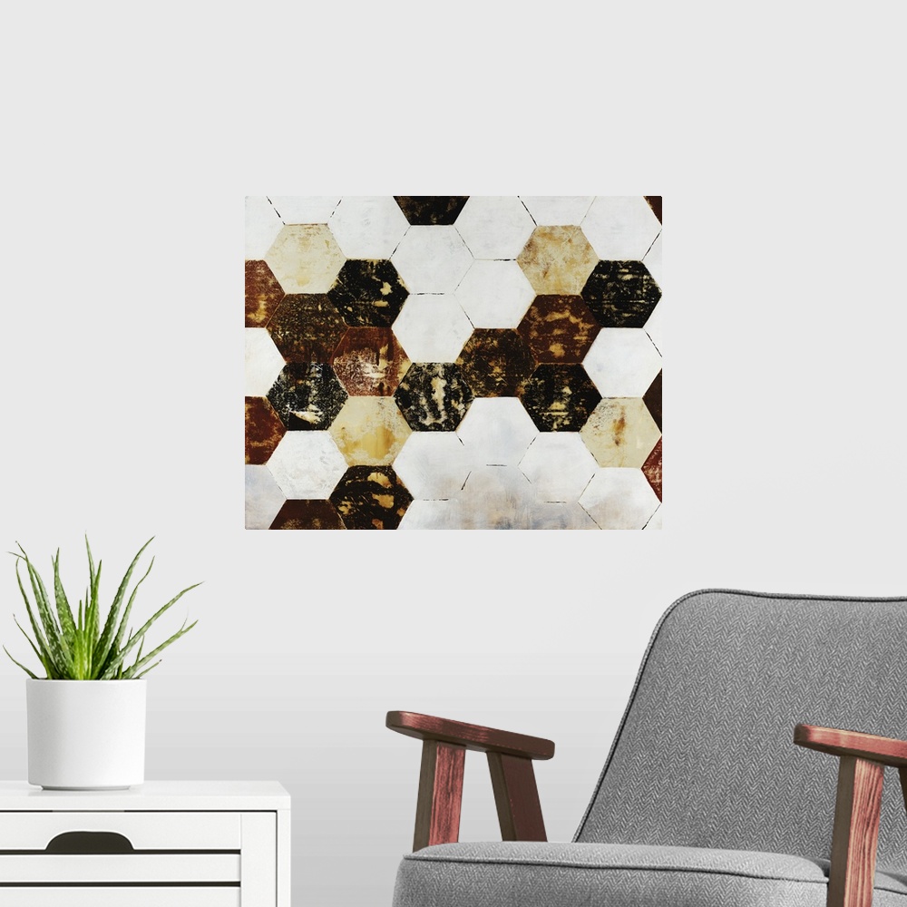 A modern room featuring Honeycomb II