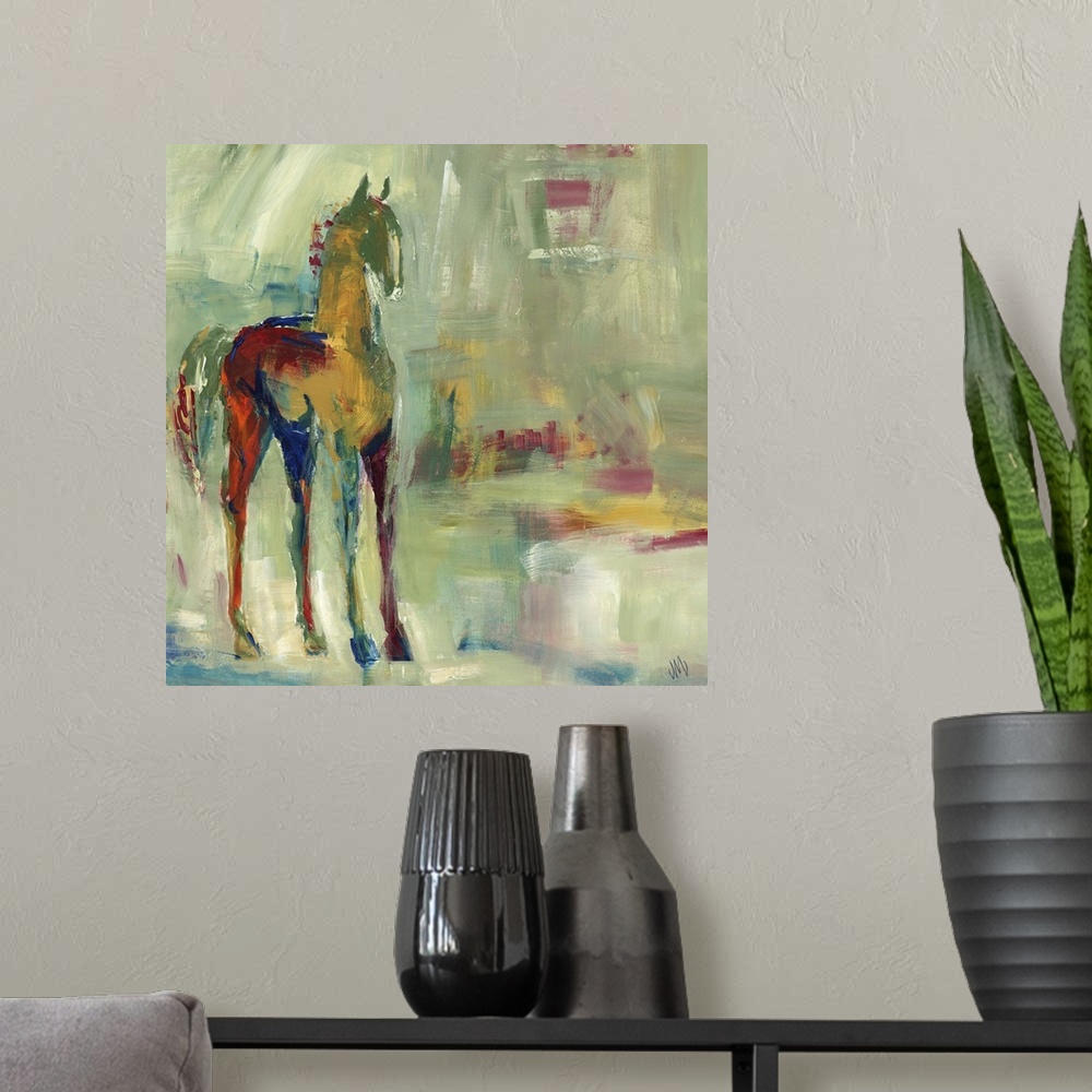 A modern room featuring Loose Reins II