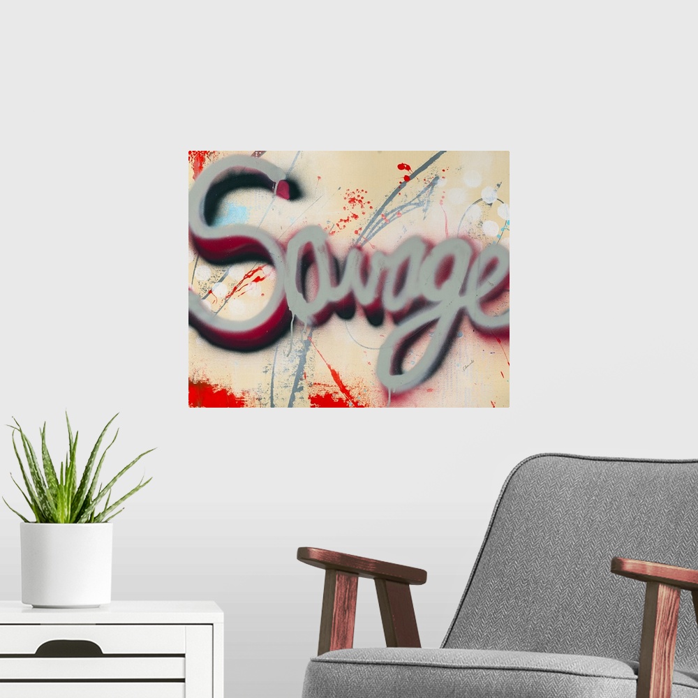A modern room featuring Savage