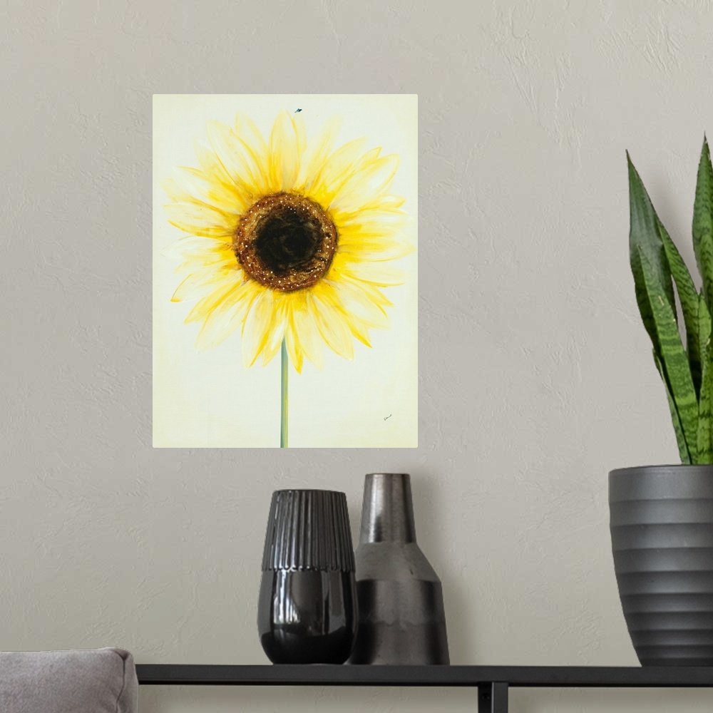 A modern room featuring Subtle Sunflower