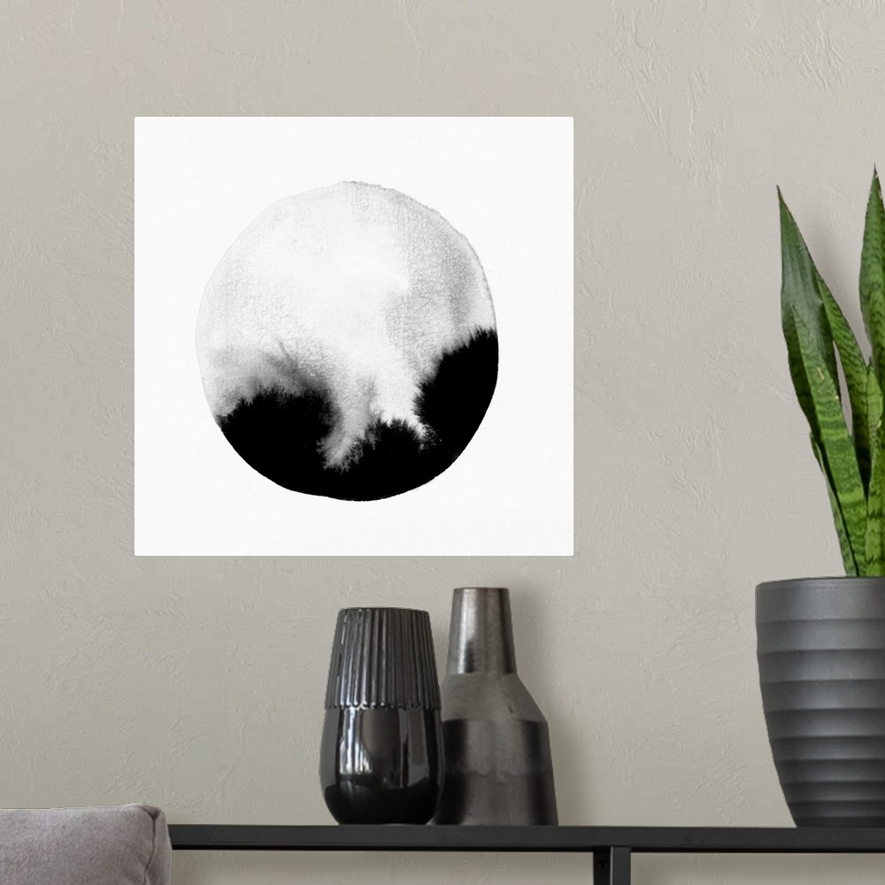 A modern room featuring New Moon I