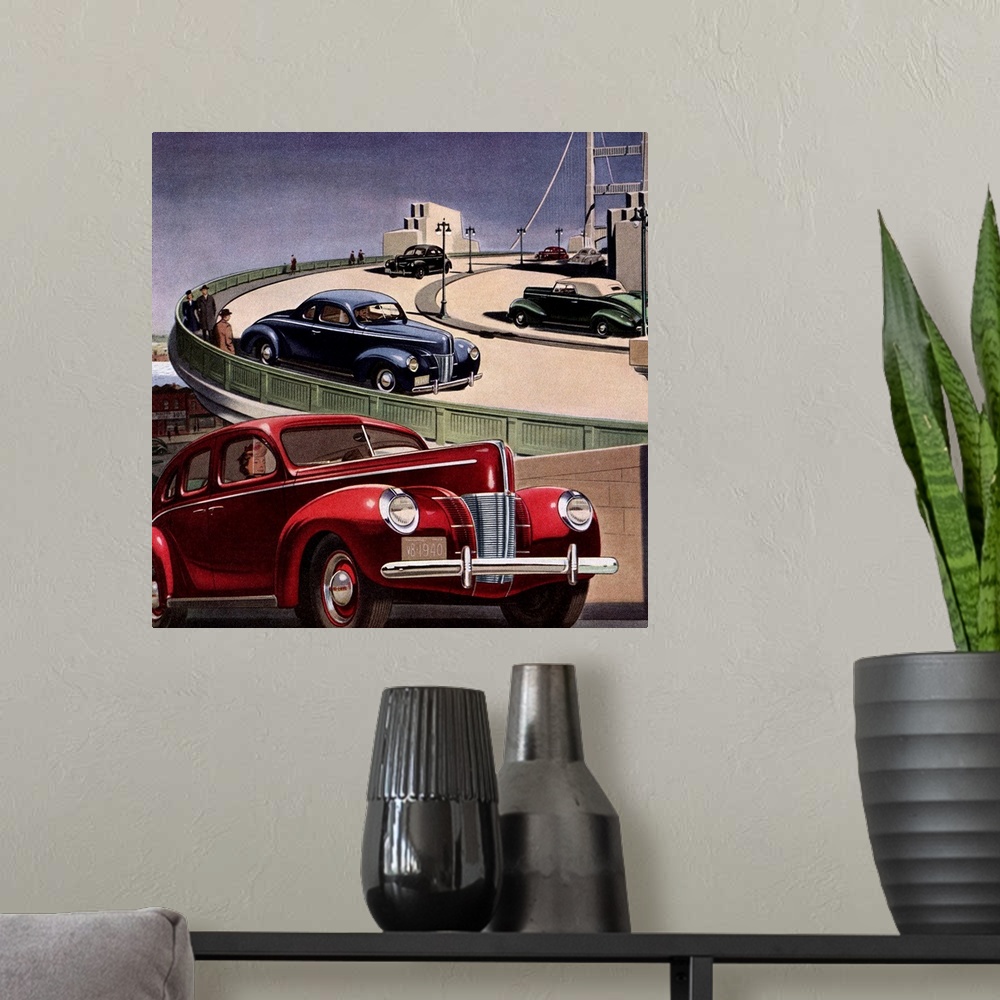 A modern room featuring Modern Cars and Modern Highways