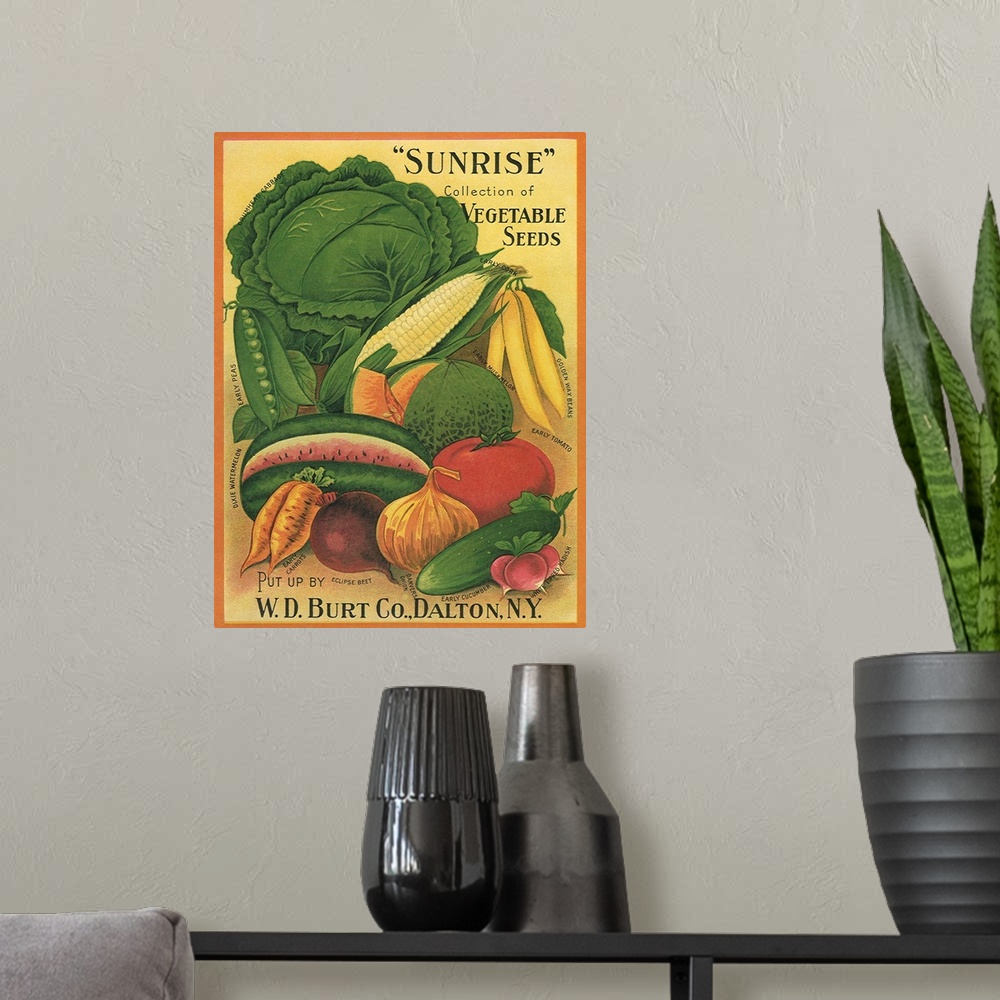 A modern room featuring Vegetables