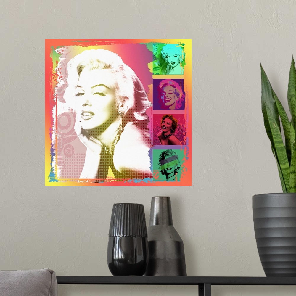 A modern room featuring Marilyn Monroe Five in One