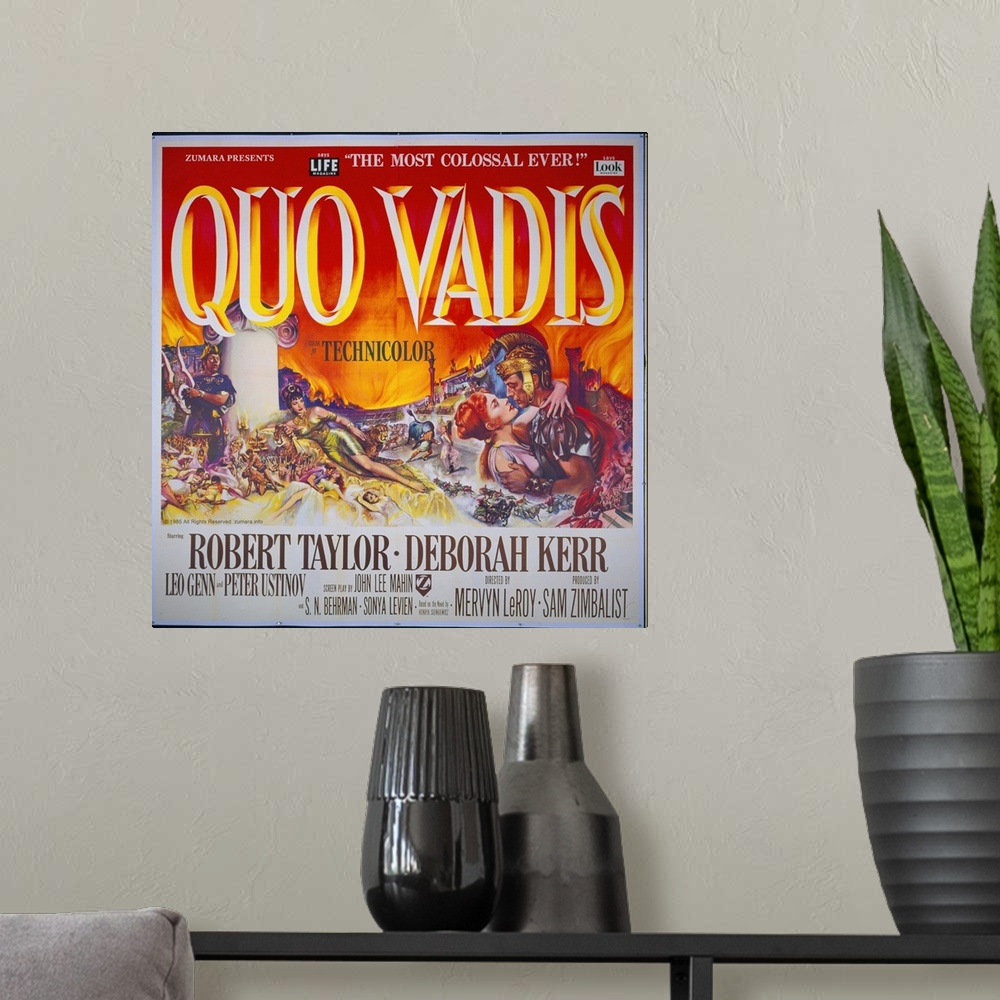 A modern room featuring Quo Vadis