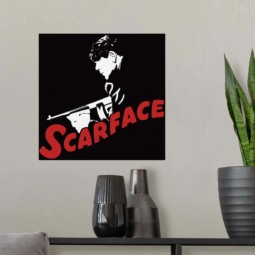 A modern room featuring Scarface 2