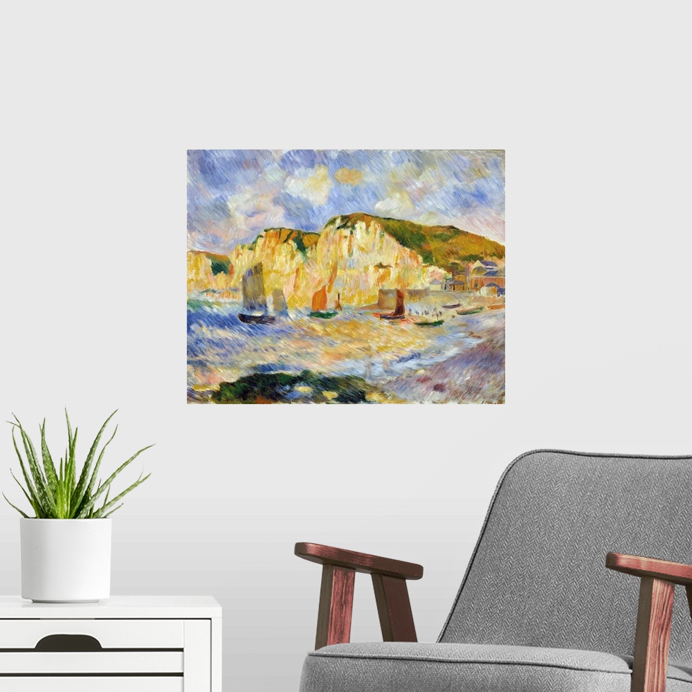 A modern room featuring Sea and Cliffs