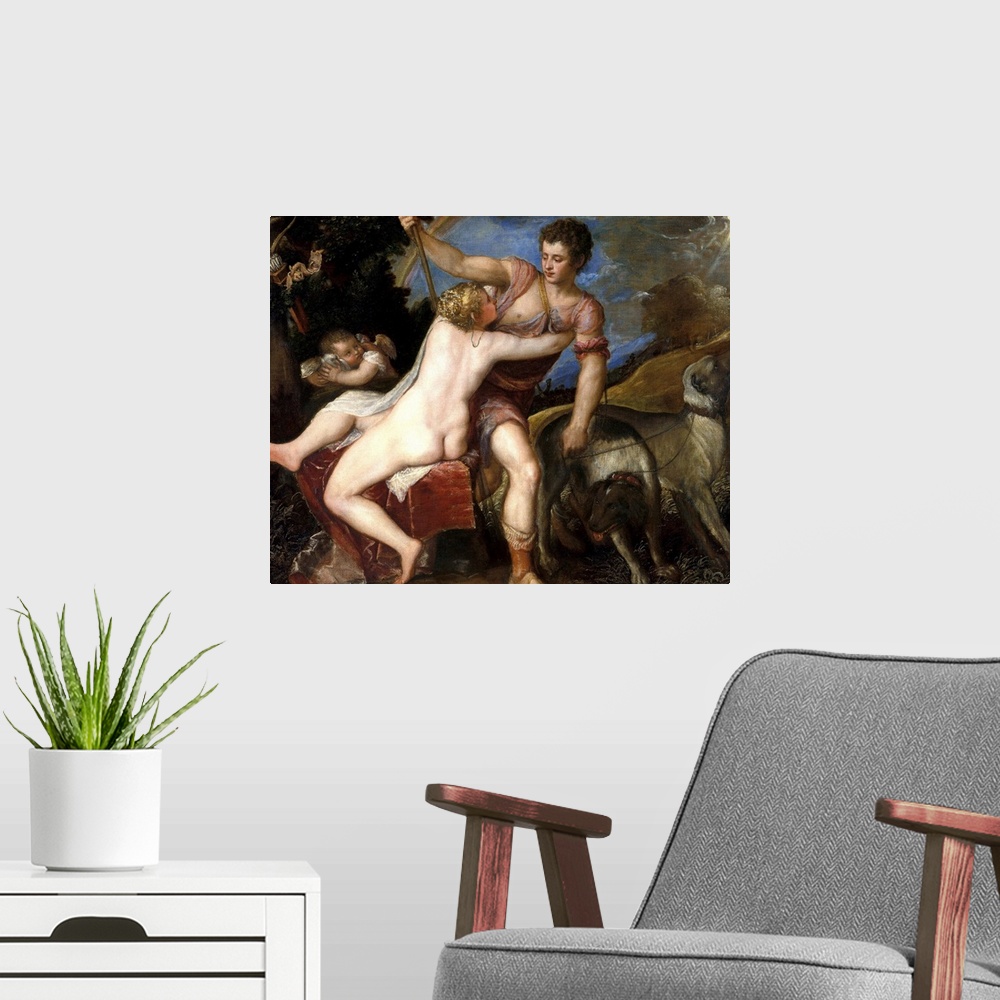 A modern room featuring Titian was often inspired by tales from Ovid's?Metamorphoses?for the paintings he called?poesie, ...