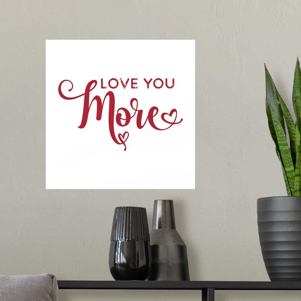 A modern room featuring Love You More XXVIII