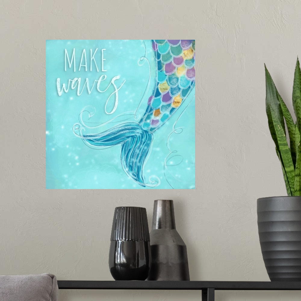 A modern room featuring Make Waves I